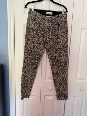 Knox Rose Tan Leopard Print Skinny Jeans